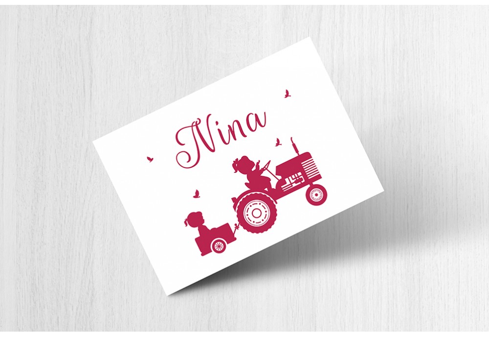 Meisje met tractor Meisje met tractor